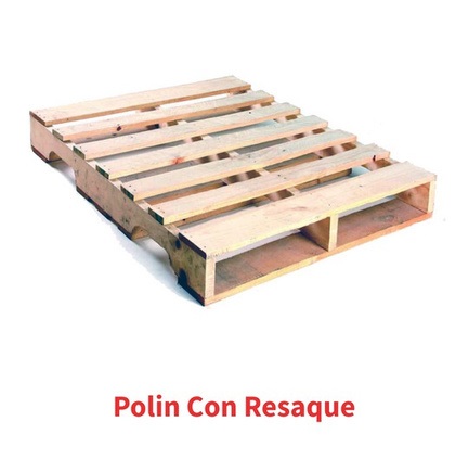 Tarima Polin con Resaque, medida estándar 40x48